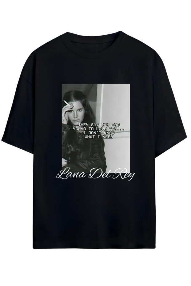 Lana Del Rey Designed Unisex New Season Oversize Cotton T-Shirt
