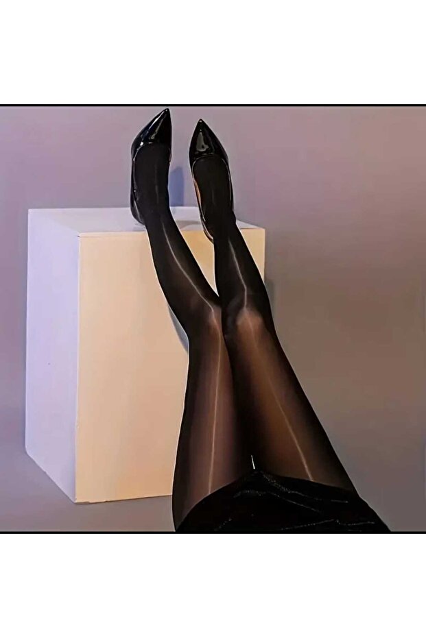 YAGLI İPEK ÇORAP - 4