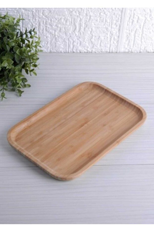 Bambu Dikdörtgen Sunum Tabağı 30x20x1,5 cm PP3020 - 1