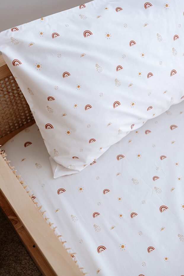 طقم ملاءات مطاطية مفردة |   بوهو قوس قزح - 5