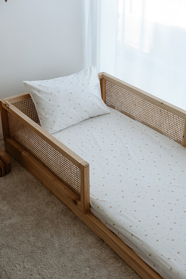 طقم ملاءات مطاطية مفردة | زهور بوهو صغيرة - 3