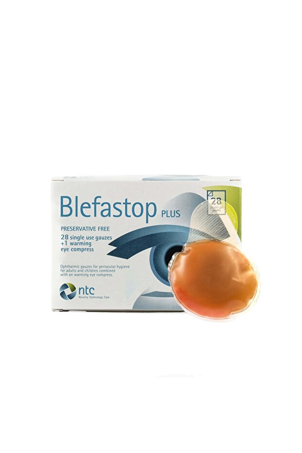 Blefastop Plus 28 Poşet Göz Kapağı Çevresi Hijyeni Için Göz Mendili Ve Isıtıcı Ped - 2