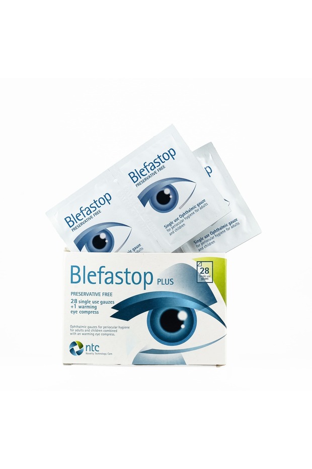 Blefastop Plus 28 Poşet Göz Kapağı Çevresi Hijyeni Için Göz Mendili Ve Isıtıcı Ped - 3
