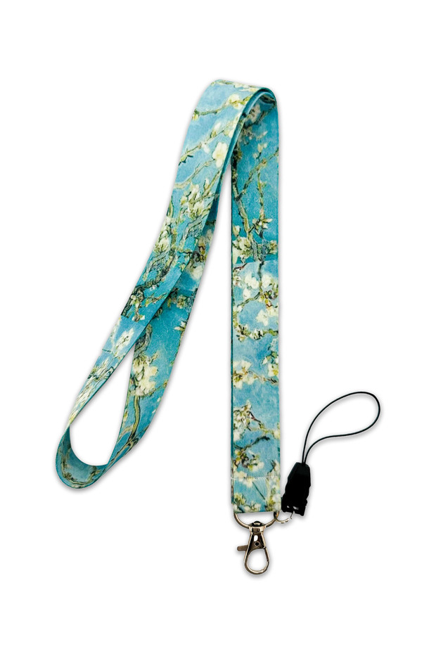 Van Gogh Painting-Almond Blossom Tree Design Neck Lanyard Strap Name Badge Holder-Phone Strap