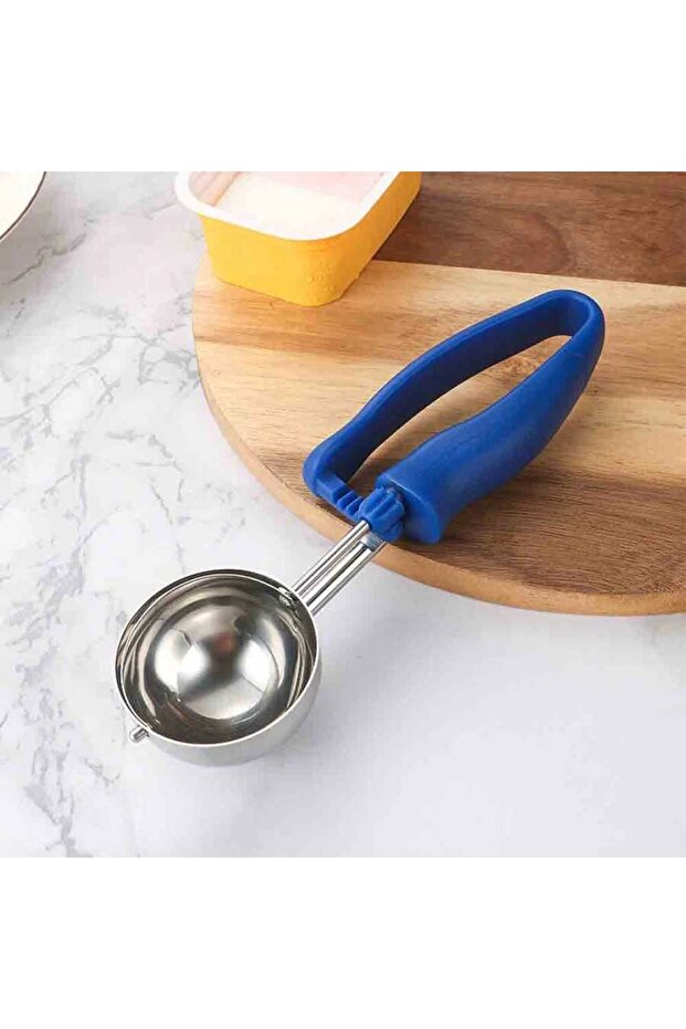 Ice Cream Spoon | Plastic Handle Ice Cream Scissors 50 mm