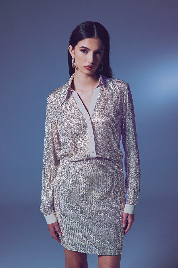 Salaş Payet Gömlek - Bej - 2