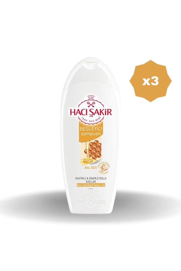 Hacişakir Honey Thin String Shampoo 500 ml - (3 Pcs)