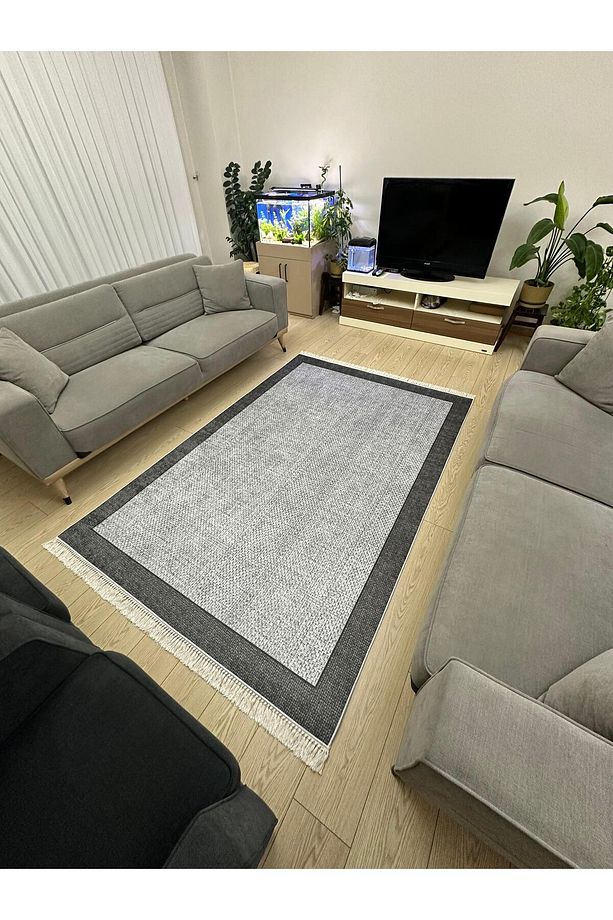 Yıkanabilir Kaymaz Taban Salon ve Oturma odası Halısı 4m² Dört Metrekare ve 6m² Altı Metrekare Ölçü - 3