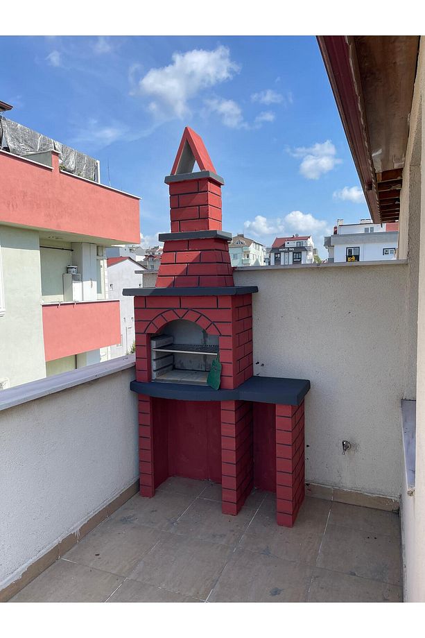 Tek Tezgahlı Ateşe Dayanıklı Beton Barbekü - 3