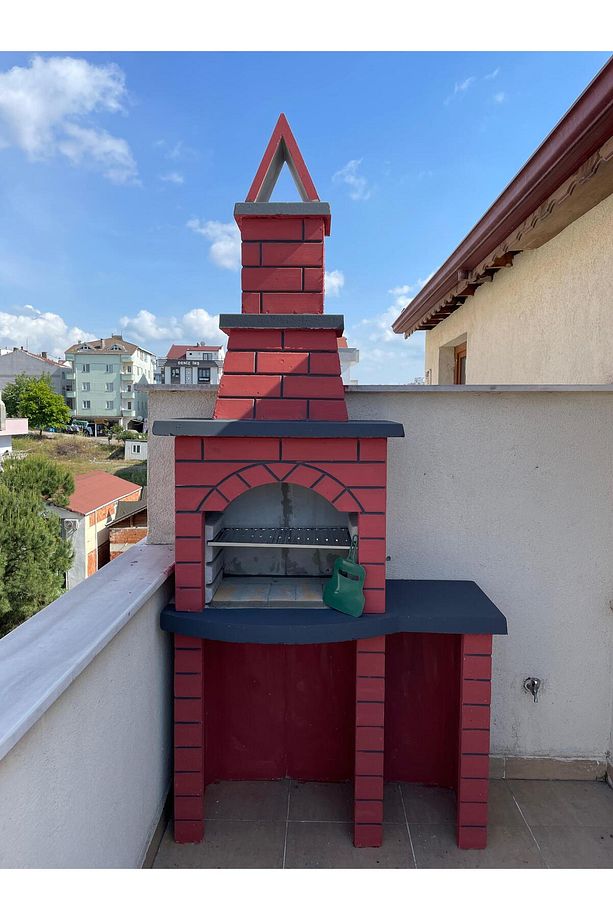 Tek Tezgahlı Ateşe Dayanıklı Beton Barbekü - 1