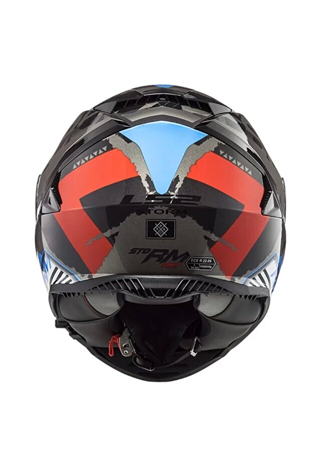 STORM SPRINTER SİYAH-KIRMIZI-TITANIUM KASK - 3