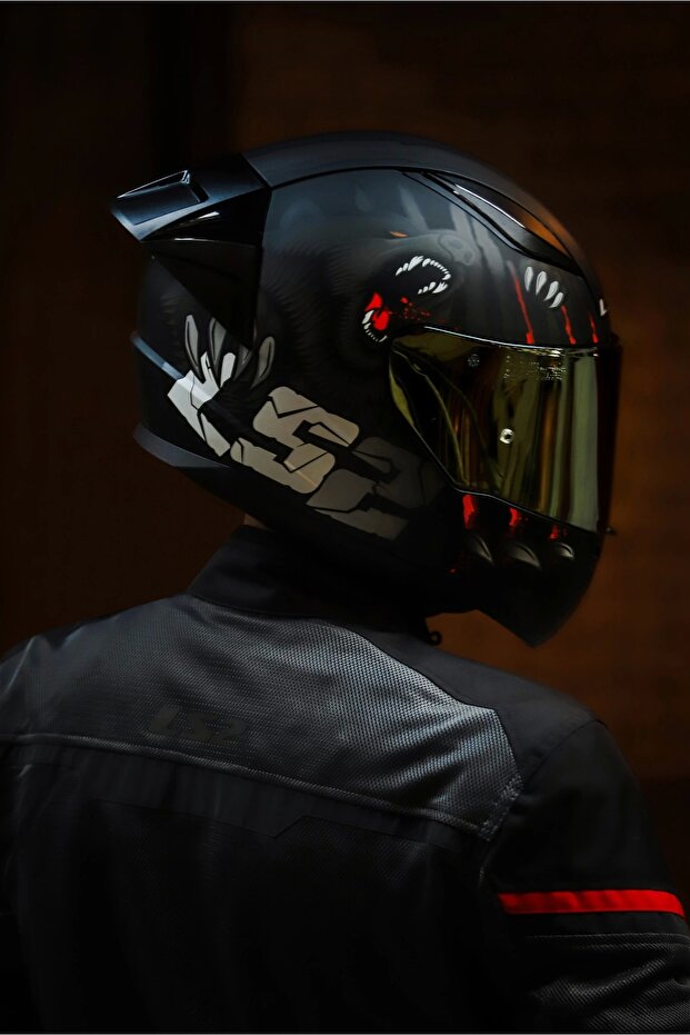 Rapıd 2 Race Clawn Mat Siyah-gri-kır Kask - 3
