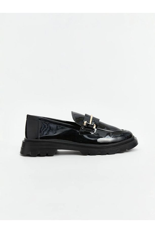 LCW STEPS  Deri Görünümlü Metal Aplike Detaylı Kadın Loafer Ayakkabı - 2