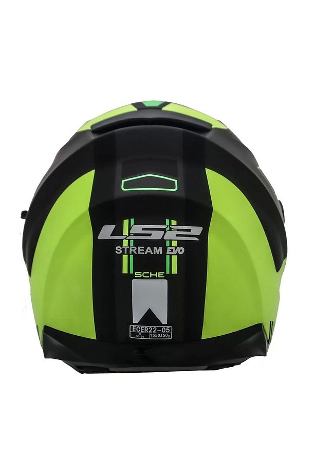 Stream Evo Sche Mat Siyah-neon Sarı Kask - 4