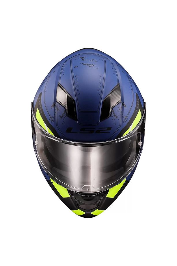 Stream Evo Max Mat Mavi-sarı Kask - 6
