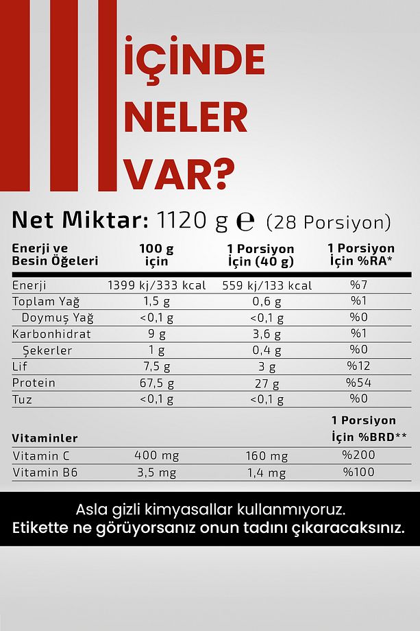ProteAmin | Whey Protein - BCAA - Glutamin | Latte Aromalı | 28 Porsiyon - 5