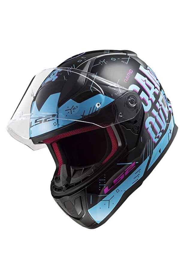 RAPID PLAYER SİYAH-MAVİ KASK - 4