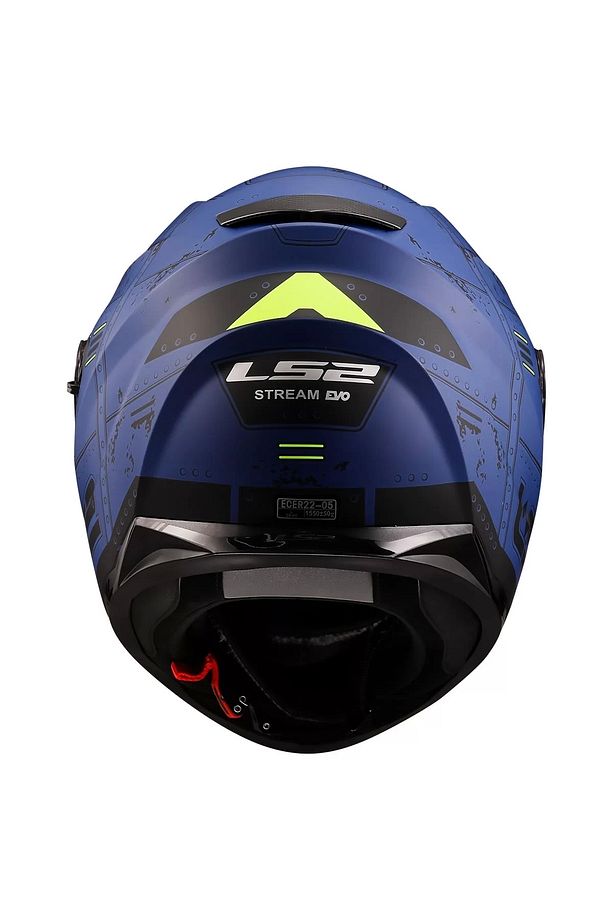 Stream Evo Max Mat Mavi-sarı Kask - 5