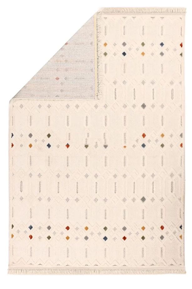 Harmony Bukleli Multi Renkler Yumuşak Peluş Post Shaggy Çocuk Odası Oturma Odası Salon Halısı H-01 - 4