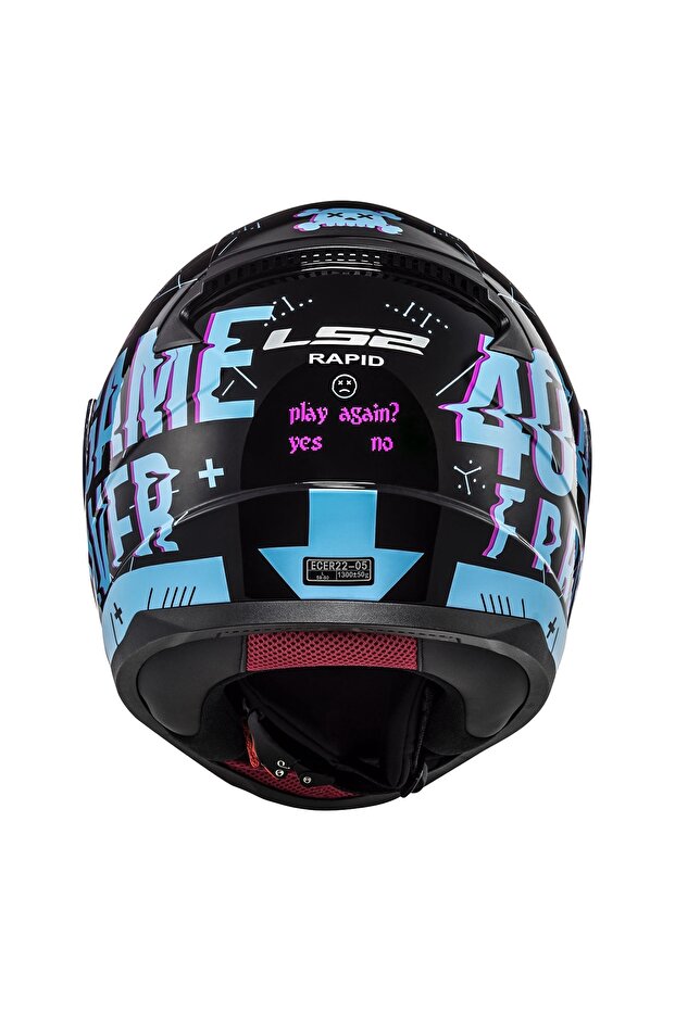 RAPID PLAYER SİYAH-MAVİ KASK - 5