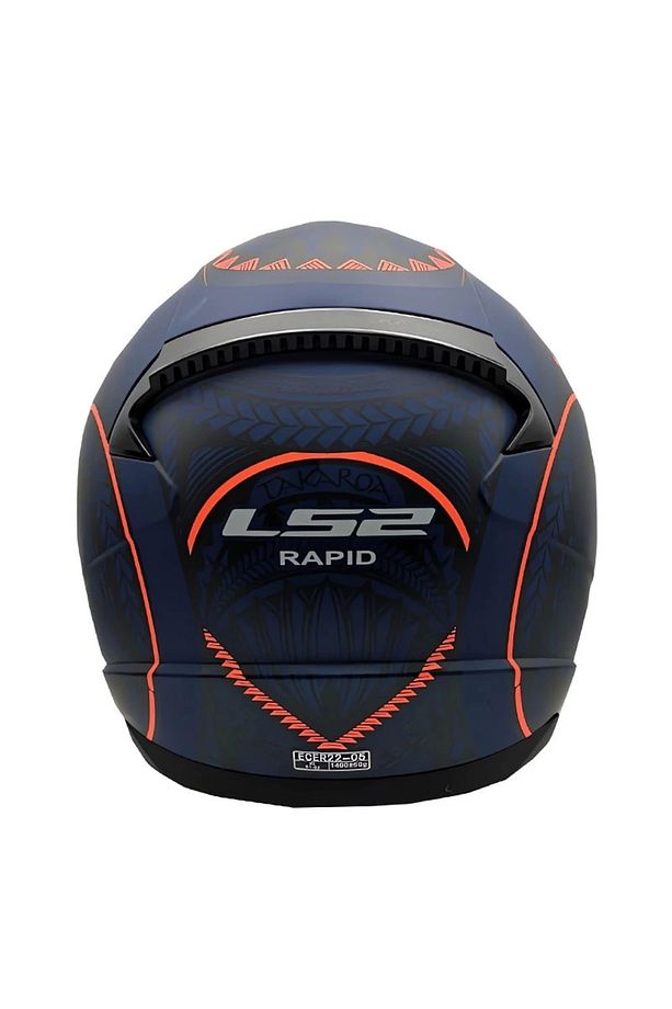 Rapıd Takaroa Mat Mavi-kırmızı Kask - 3