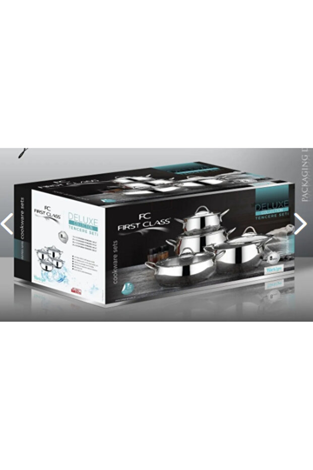 YMN MUTFAK FİRST CLASS 8 PARÇA ÇELİK TENCERE SETİ - 2