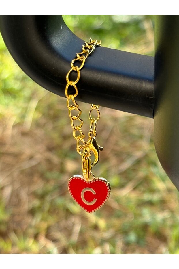 Heart Letter C Thermos Accessory / Letter C Heart Thermos Charm / Thermos Charm / Accessory