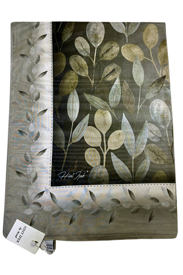 Sparkling Leaf Pattern Silky Efsun Shawl - 1