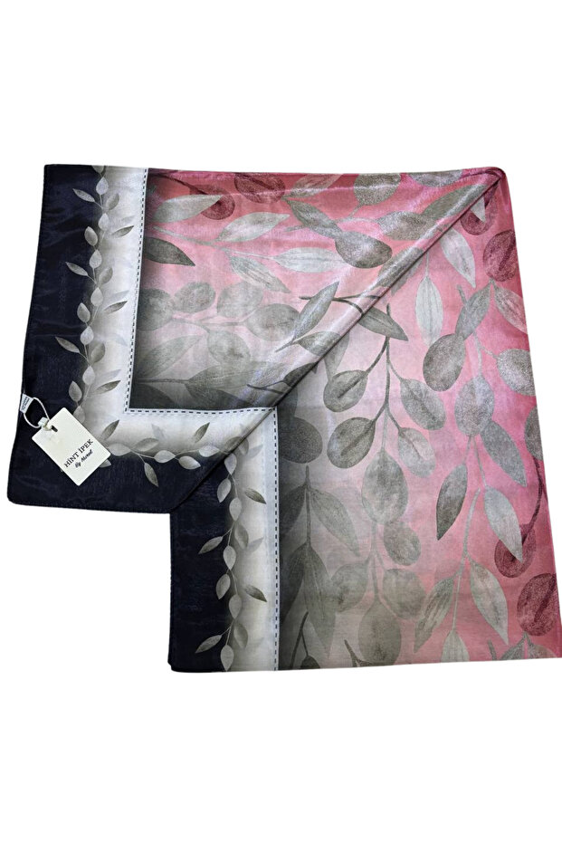 Sparkling Leaf Pattern Silky Efsun Shawl - 2