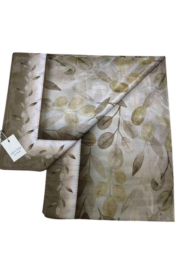 Sparkling Leaf Pattern Silky Efsun Shawl - 2
