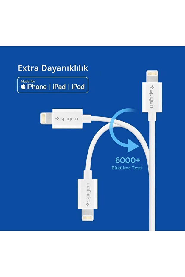 Essential Lightning to USB-A (2 Metre) Şarj/Data Kablosu MFI Lisanslı C20LS White - 000CB24457 - 6