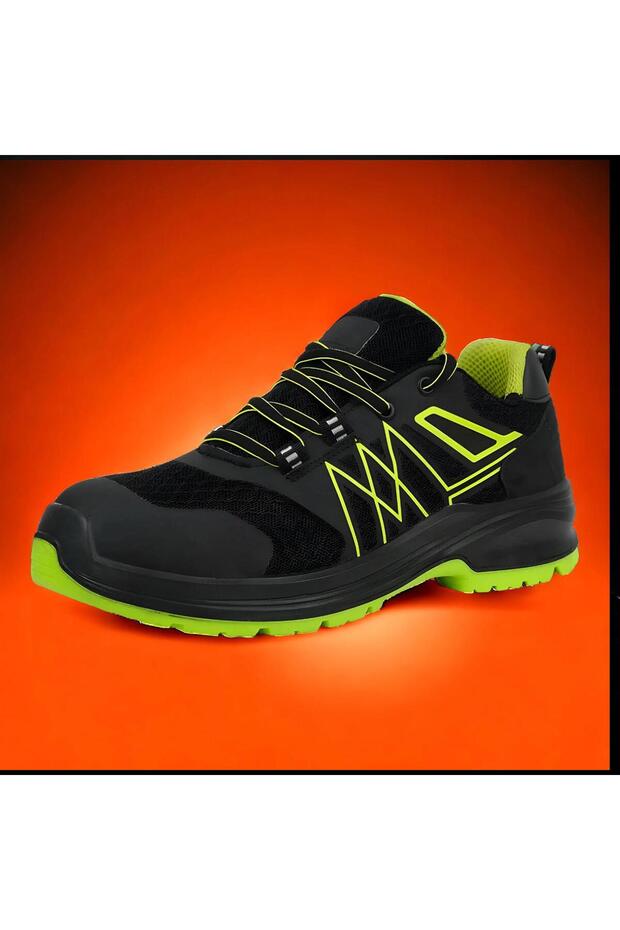 İş Ayakkabısı Çelik Demir Burunlu İş Güvenlik İnşaat Fabrika Ayakkabısı Bağcıklı Ayakkabı 42 Numara - 5