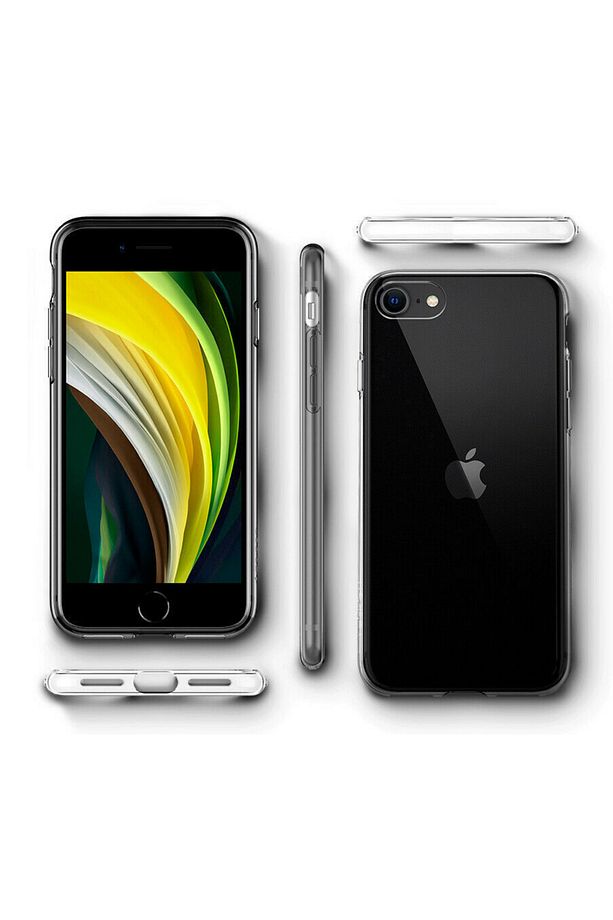 iPhone SE (2022 / 2020) / 8 / 7 Kılıf Liquid Crystal 4 Tarafı Tam Koruma Crystal Clear - 042CS20435 - 6
