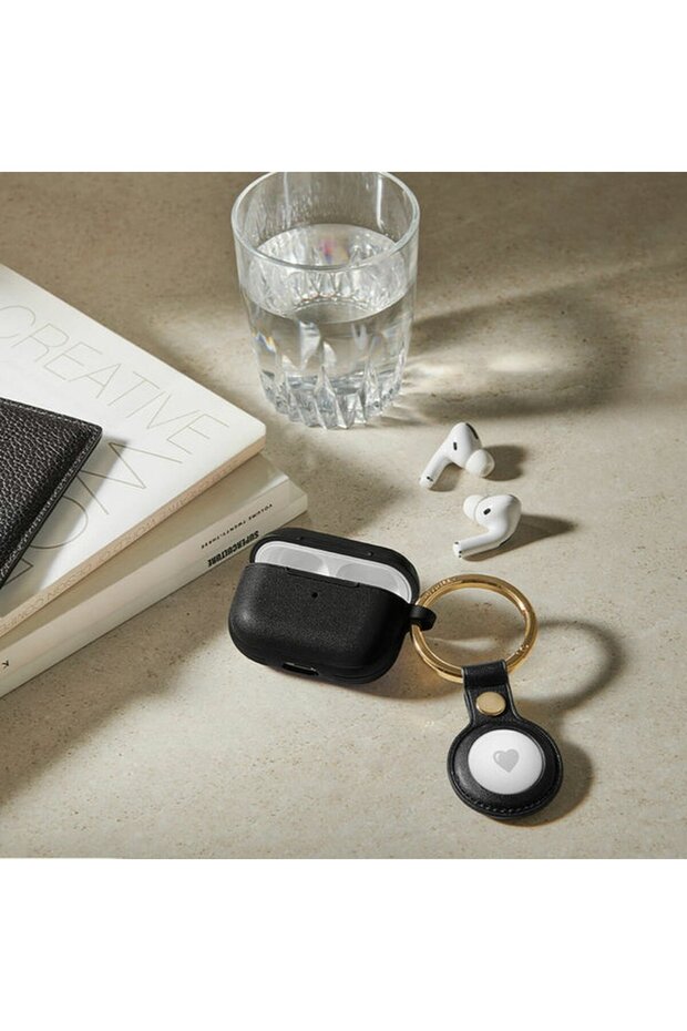 Ciel by CYRILL AirTag Kılıf Basic Leather Black - AMP01836 - 6