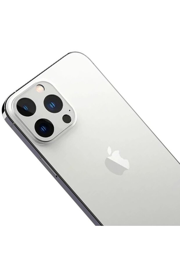 iPhone 13 Pro / 13 Pro Max Kamera Lens Camı Koruyucu GLAS.tR Optik (2 Adet) Silver - AGL04033 - 6