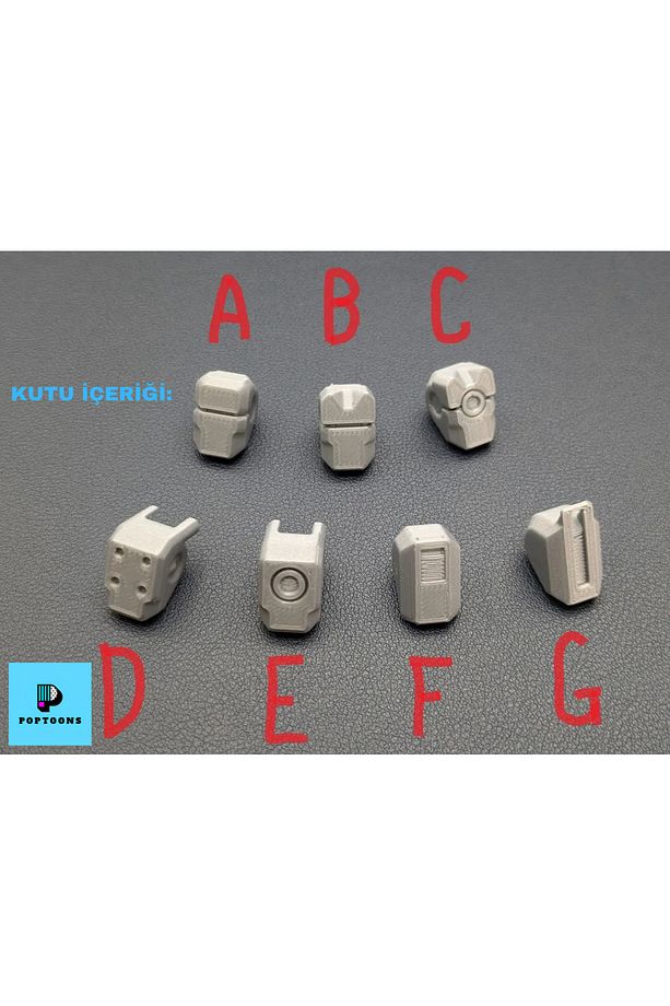 Dummy13 (TİTAN13 - LUCKY13 - KNK13) Robot Kafa Seti | 7 Farklı Tasarım (FİGÜR DAHİL DEĞİLDİR) - 2