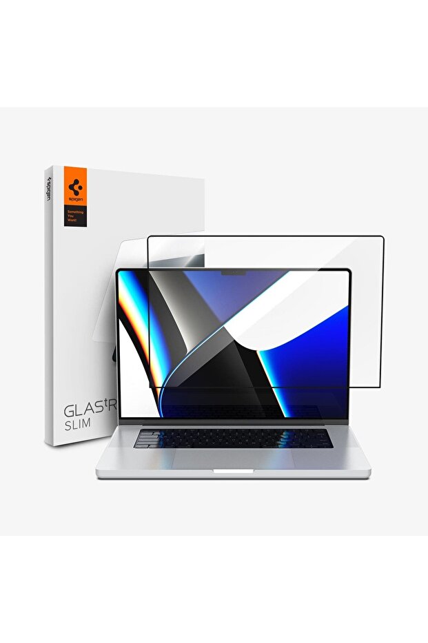 MacBook Pro 14" (M5/M4/M3/M2/M) Uyumlu Ekran Koruyucu Cam Glas.tR Full Cover Black - AGL04234