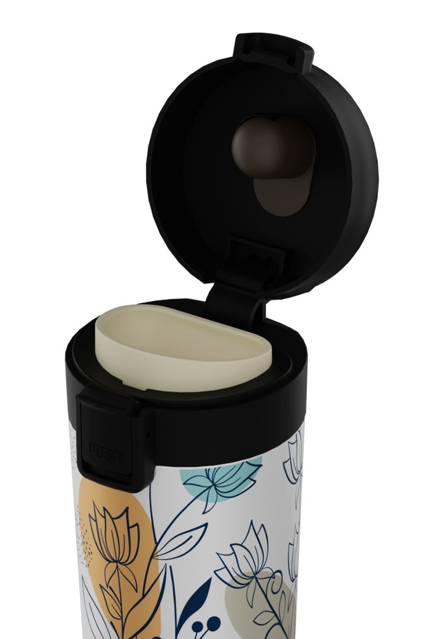 Termos Mug - 380ml, 6 Saat Sıcak & 12 Saat Soğuk Tutma, SUS304 Çelik, BPA Free - 4