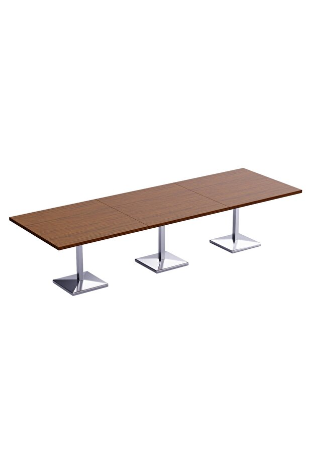 Ristoran 500PE-360 12 Seater Square Modular Pantry Table - Dark Walnut