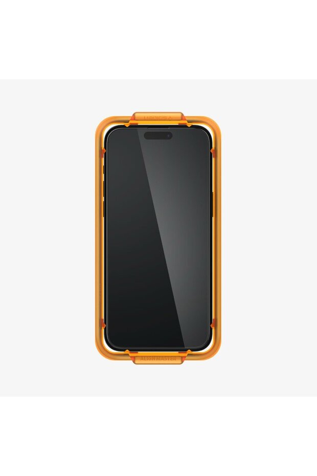iPhone 15 Glass Screen Protector Easy Installation Glas.Tr Alignmaster Full Cover (2 Pieces) Black - Agl06906 - 5
