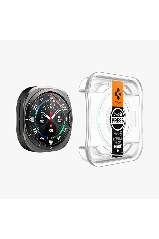 Galaxy Watch Ultra (47mm) Cam Ekran Koruyucu Kolay Kurulum GLAS.tR EZ Fit Slim HD 2 Adet - AGL08349 - 4
