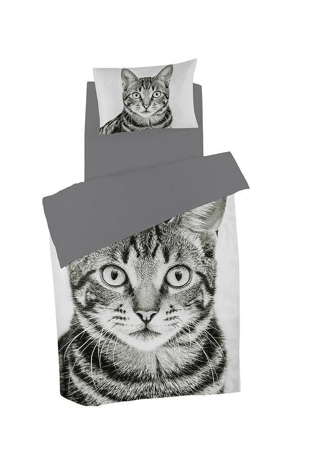 Amico Cat , Ultra Hd Jakarlı Desenli Örme Penye Tek Kişilik Nevresim Takımı - 3