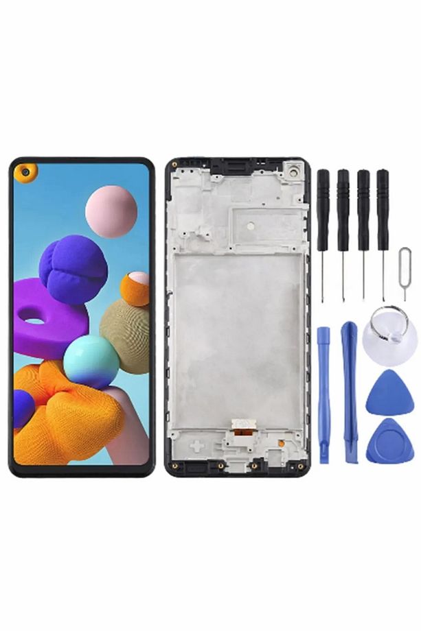 A21s Uyumlu Lcd Ekran Dokunmatik Çıtalı (Sm-A217F) - 1