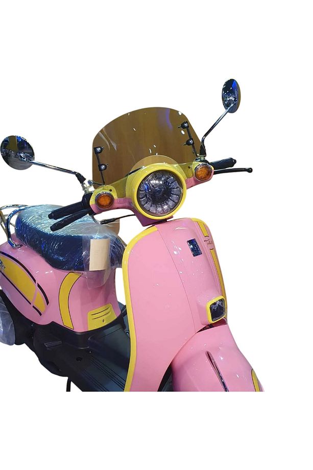 Turtle 50 Benzinli Scooter - Pembe/Sarı - 7