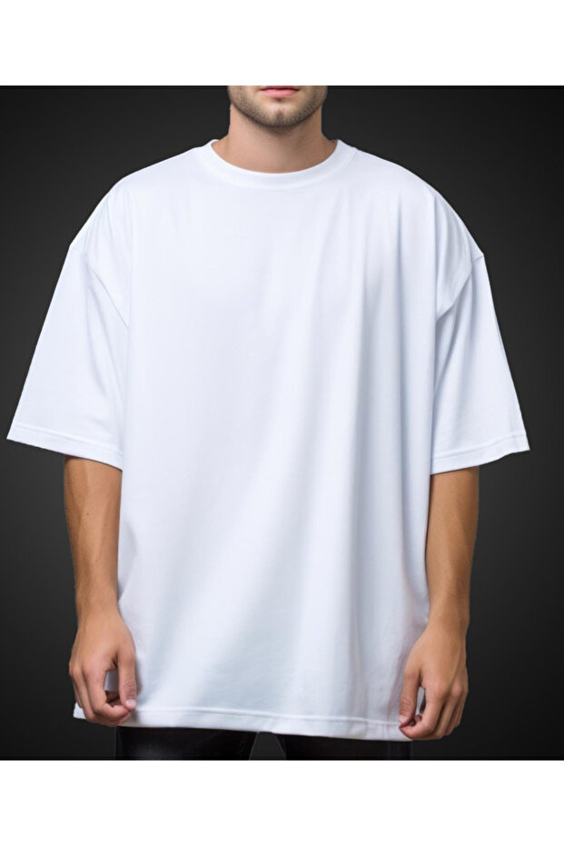 Βαμβακερό μπλουζάκι oversized - 1