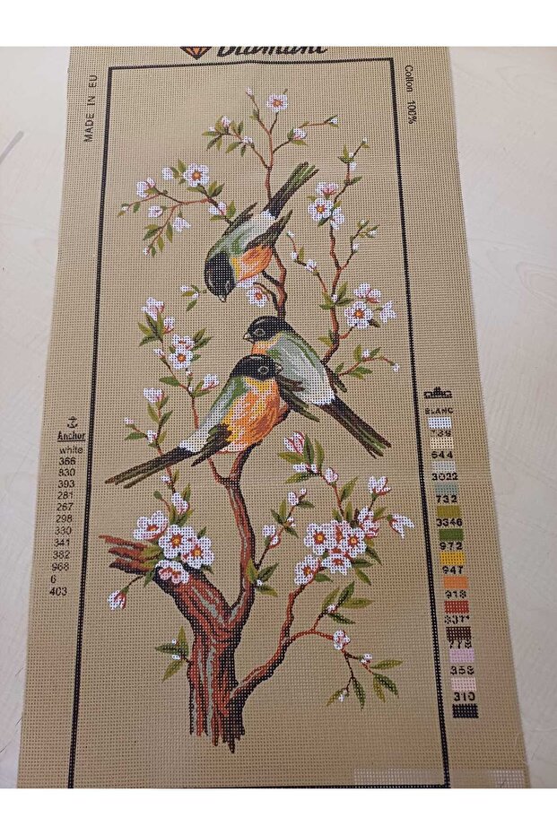 40*80 cm Tapestry with Birds Without Rope