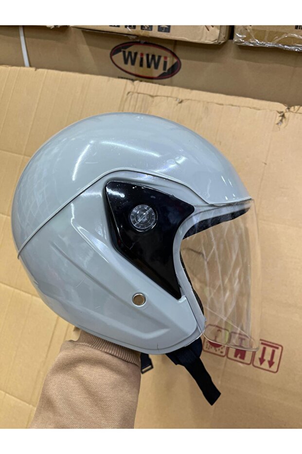 cesastore Motosiklet Yarım Kask Kırılmaz Özellikli