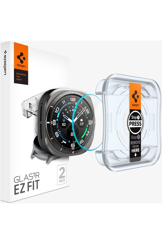 Galaxy Watch Ultra (47mm) Cam Ekran Koruyucu Kolay Kurulum GLAS.tR EZ Fit Slim HD 2 Adet - AGL08349 - 1