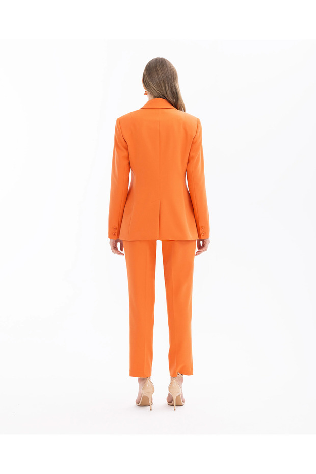 Düğmeli Bilek Boy Pantolon - 4