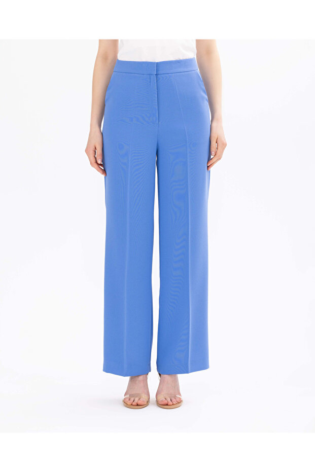 Cepli Geniş Paça Pantolon - 7